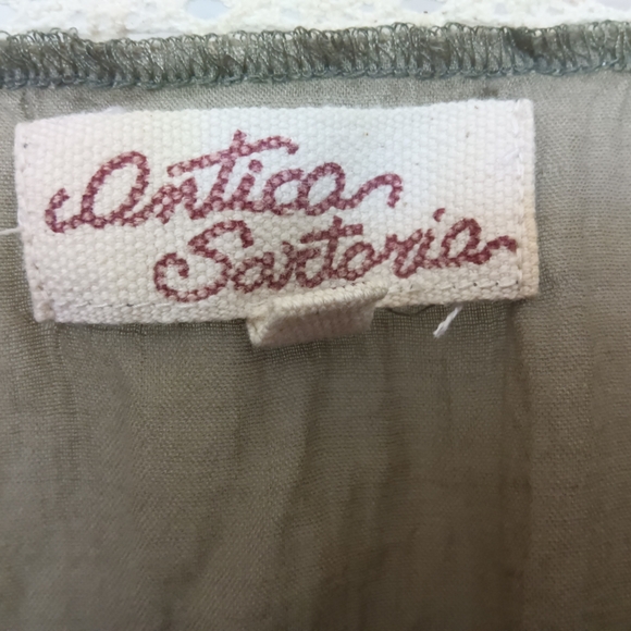 CLEARANCE SALE!!  Cream and Tan Embroidered Bell Sleeve Blouse - Picture 12 of 14